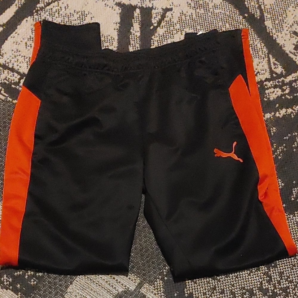 Puma Black and Red Athletic Pants Sz M